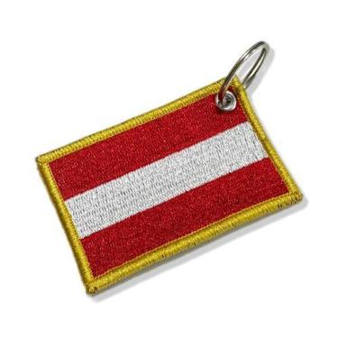 Imagem de BP0003-001 Bandeira Áustria Patch Bordado 7,5x5,0cm - BR44