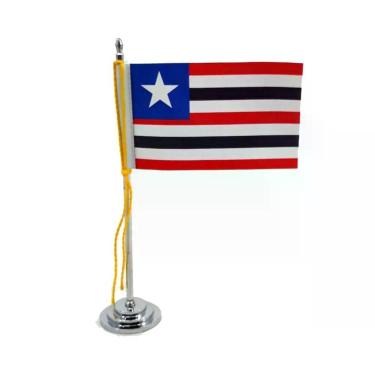 Imagem de Mini Bandeira Mesa Estado Maranhão Mastro 15 Cm