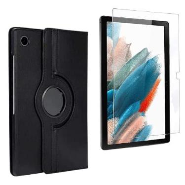 Imagem de Kit Capa e Película para Tablet Samsung Galaxy A8 X200 X205 Tela 10.5 Case Giratória + Proteção de Tela