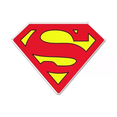 Imagem de Adesivo Decorativo Para Veiculo, Moto, Capacete, Em Relevo Facil Aplicação Superman Vermelho