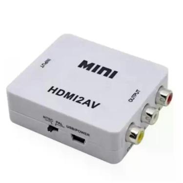 Imagem de Mini Conversor Hd Vídeo Hdmi X Av Rca - Hdmi2Av - Universal