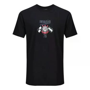 Imagem de Camiseta Surf Center Invasão Corinthiana, G, Preto