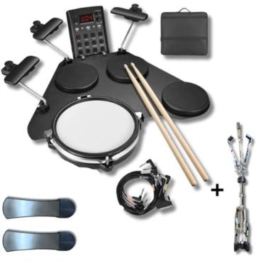 Imagem de Bateria Eletrônica Portatil Seven CPD-1000 + Suporte