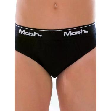 Imagem de Cueca Slip Infantil Mash 193.01 Algodão T.P/GG, GG, PT00-PRETO