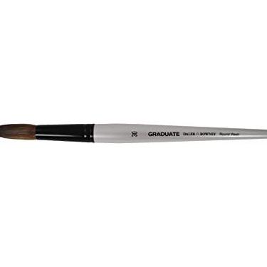 Imagem de Pincel Daler Rowney Graduate Round Wash Redondo N°30 Cerda Mista de Pelo de Ponei e Fibra Sintética Cabo Curto