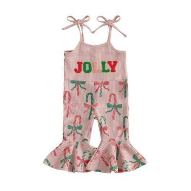 Imagem de Mono Navideño "Candy Cane" para Niña Pequeña Rarjuiey