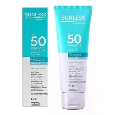Imagem de Protetor Solar Facial Fps50 Sunless Sem Base 60g Toque Seco - Congratu