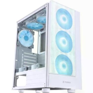 Imagem de Gabinete Gamer Fortrek Cruiser Mid Tower Rgb Branco