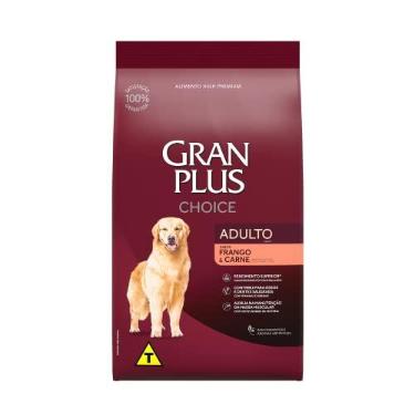 Imagem de Ração para Cães Adultos Granplus Choice, Frango e Carne, 10,1kg