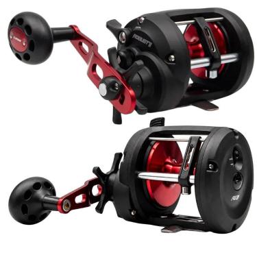 Imagem de Carretilha Maruri Robust II 30 Pesca Pesada Alta Resistência Lado da M