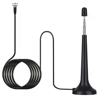 Imagem de Antena Digital Receptora de Sinal UHF HDTV Draik HDTV02 Recepção Omnidirecional 4-6DBI 5 METROS Base Magnética 4K 1080P
