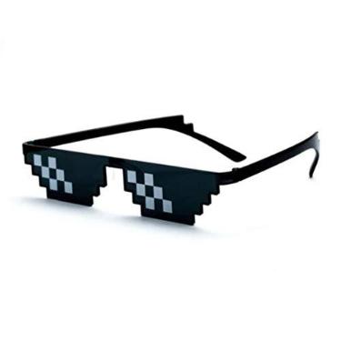 Imagem de Óculos De Sol Thug Life Real Preto Meme 6 Bits Famosos