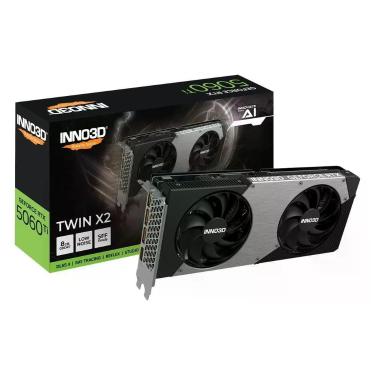Imagem de Placa de Video Geforce RTX 5060 Ti Twin X2 8GB GDDR7 128 Bits Ray Tracing DLSS 4 Inno3d
