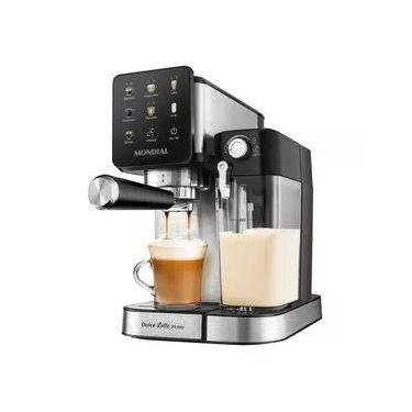 Imagem de Cafeteira Espresso Automática Dolce Latte 20 Bar Mondial Preto-inox - CCL-01 220V