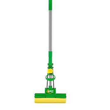 Imagem de Mop Sek+ Lava e Seca Brilhus Bettanin | com Esponja de Alta Absorção, Cabo Retrátil de Inox até 89cm, para Limpeza Pesada em Pisos