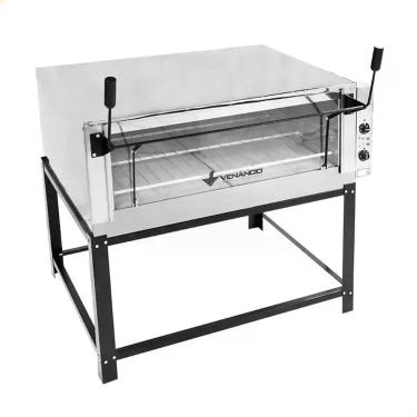 Imagem de Forno Industrial Elétrico Venâncio Roma Aço Inox 110 Cm Com Pedra Refratária 220V Feri110