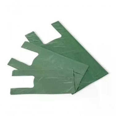 Imagem de Sacola Plástica Reciclada 45x60 Pacote 5KG Alta Resistência e Versatilidade Material 100% Reciclável Higipack