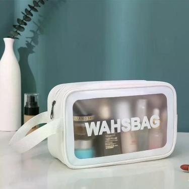 Imagem de Necessaire Feminina Transparente Impermeável Pequeno Luxo - AlwyStore,