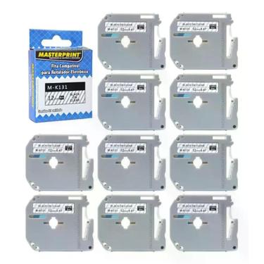 Imagem de 10 Fitas Compativel M-131 Mk131 Pt80 Pt70 Transparente - Sem marca