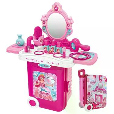 Imagem de Maleta Maquiagem Dia Da Beleza Brinquedo Infantil Luz E Som - DM Toys