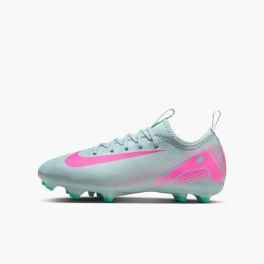 Imagem de Nike Chuteira de futebol Jr. Mercurial Vapor 16 Academy Multi-Ground Cano baixo (criança pequena), cubo oceânico/explosão rosa, 1 unissex EUA, Cubo oceano/explosão rosa, 1 Little Kid