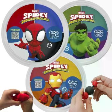 Imagem de Stica e Pula Air Clay 20 Gramas 1x15 Spidey - 4127 - GELELE - Gelelé