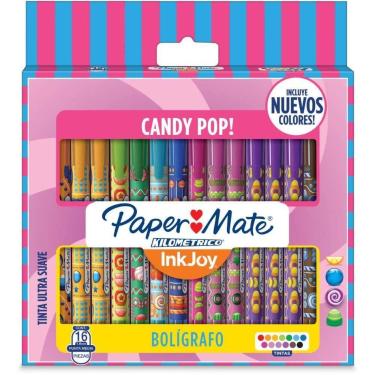 Imagem de Caneta Esferografica KM 100 CANDY POP 16CORES - Paper Mate