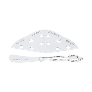 Imagem de Conjunto Marcadores De Queijo 5 Peças Inox Bon Gourmet - Prestige