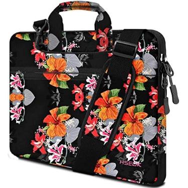 Imagem de Bolsa de ombro para laptop 13 13,3 14 polegadas compatível com MacBook Pro 14 2025-2021 M4/M3/M2/M1, Mac Air/pro 13-13,3 polegadas e notebooks mais populares 13-14, pasta resistente a derramamentos
