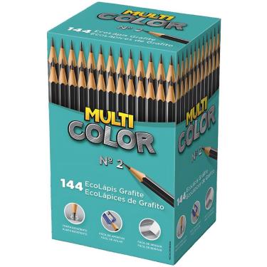 Imagem de Lapis Preto Grafite Escrever Multicolor Faber N2 Atacado 144 - Faber-C