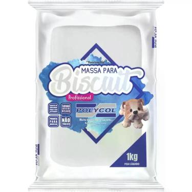 Imagem de Massa de Porcelana Fria Biscuit 1KG Natural - Polycol