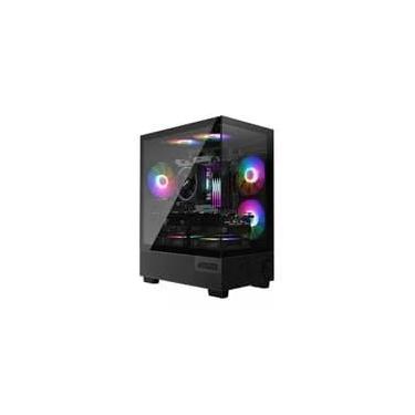 Imagem de Gabinete Gamer MSI PAG Pano M110A, Mini Tower, Lateral em Vidro, 3x FANs ARGB, M-ATX,Mini ITX, Preto - PANOM100A
