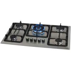 Cooktop a Gás Fischer 5 Bocas Tripla Chama Infinity com Trempe de Ferr Cooktop a Gás Fischer 5 Bocas Tripla Chama Infinity com Trempe de Ferr