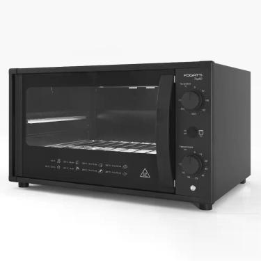 Imagem de Forno Elétrico de Bancada Fogatti Top 50 Black 50L com Grill e Dourador Preto 220V