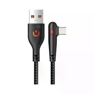 Imagem de Cabo USB Para Tipo-C De Carregamento Rápido 120W Trançado Em Nylon Com