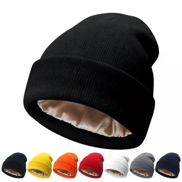 Imagem de Gorro NPQQUAN forrado de cetim - Preto