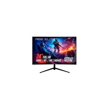 Imagem de Monitor Gamer Rise Mode Prime 24", FHD, 180Hz, 1ms, IPS, FreeSync, HDR 400, HDMI e VGA, sRGB 110%, Preto - RM-MOG-24F180FH-B