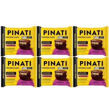 Imagem de Cups Protein Recheado Cookies Kit 6 5g de Proteína 21g Pinati