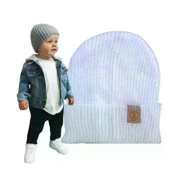 Imagem de Touca Gorro Infantil Bebê Beanie Unissex - oem, Branco, 1 ANO ATÉ 5 AN