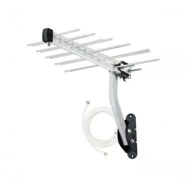 Imagem de Antena Externa para TV Aquário LU-20 Plus para Recepção de Sinal Digital HDTV e UHF com 20 Elementos e Ganho 12DBI