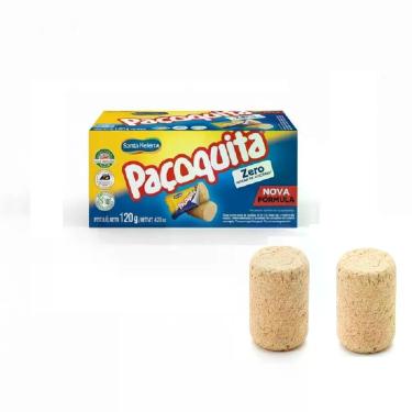 Imagem de Kit 2 cxs Paçoca Paçoquita Zero Açúcar Santa Helena 120g, 16 unidades
