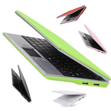 Imagem de Goldengulf Mini computador portátil de 17 polegadas, laptop, PC, netbook para crianças, Android 12 Quad Core, 32 GB, WiFi, câmera integrada YouTube Flash Player (verde)