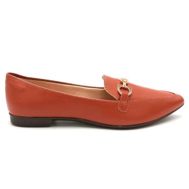 Imagem de Sapatilha Feminina Bico Fino Light Gel 574.5889, Argila cobre, 36