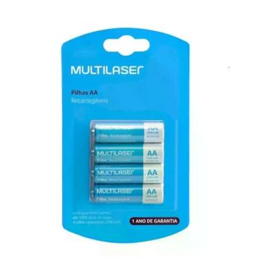 Imagem de Pilha Recarregavel Aa C/4 2500mah Cb052 Multilaser