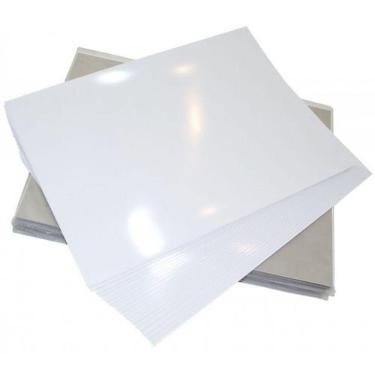 Imagem de Papel Fotográfico A4 Dupla Face 220g Glossy Branco Brilhante com 100 f