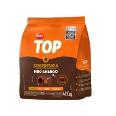Imagem de COBERTURA TOP GOTAS CHOCOLATE MEIO AMARGO 400G - HARALD