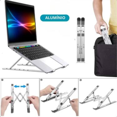 Imagem de Base Para Notebook Dobrável Aluminio Articulado Profissional - LIPPIN