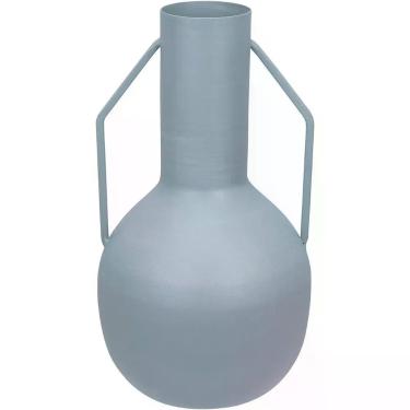Imagem de Vaso Decorativo Enfeite Casa Aparador Garrafa Home&co Metal 20x11x11cm Cinza