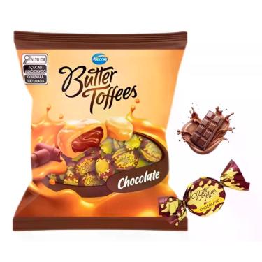 Imagem de Bala Butter Toffees Chocolate Pacote 400g - Arcor, Chocolate
