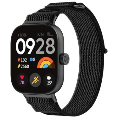 Imagem de Disscool Compatível com Redmi Watch 4/Xiaomi Band 8 Pro pulseira de silicone de liberação rápida para relógio de substituição com acessórios para relógio inteligente de liberação rápida (preto)